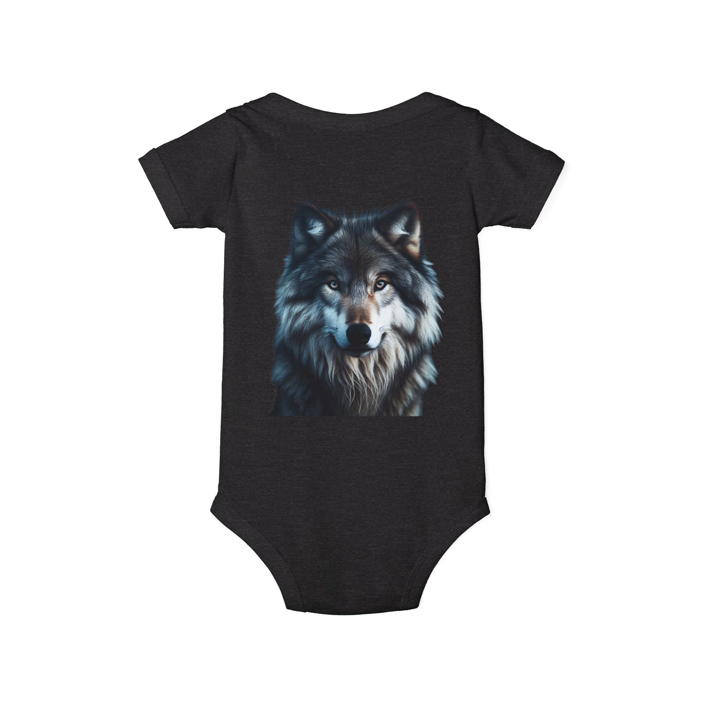 Be Badass Baby One Piece Bodysuit - Cool Corgi & Wolf Design