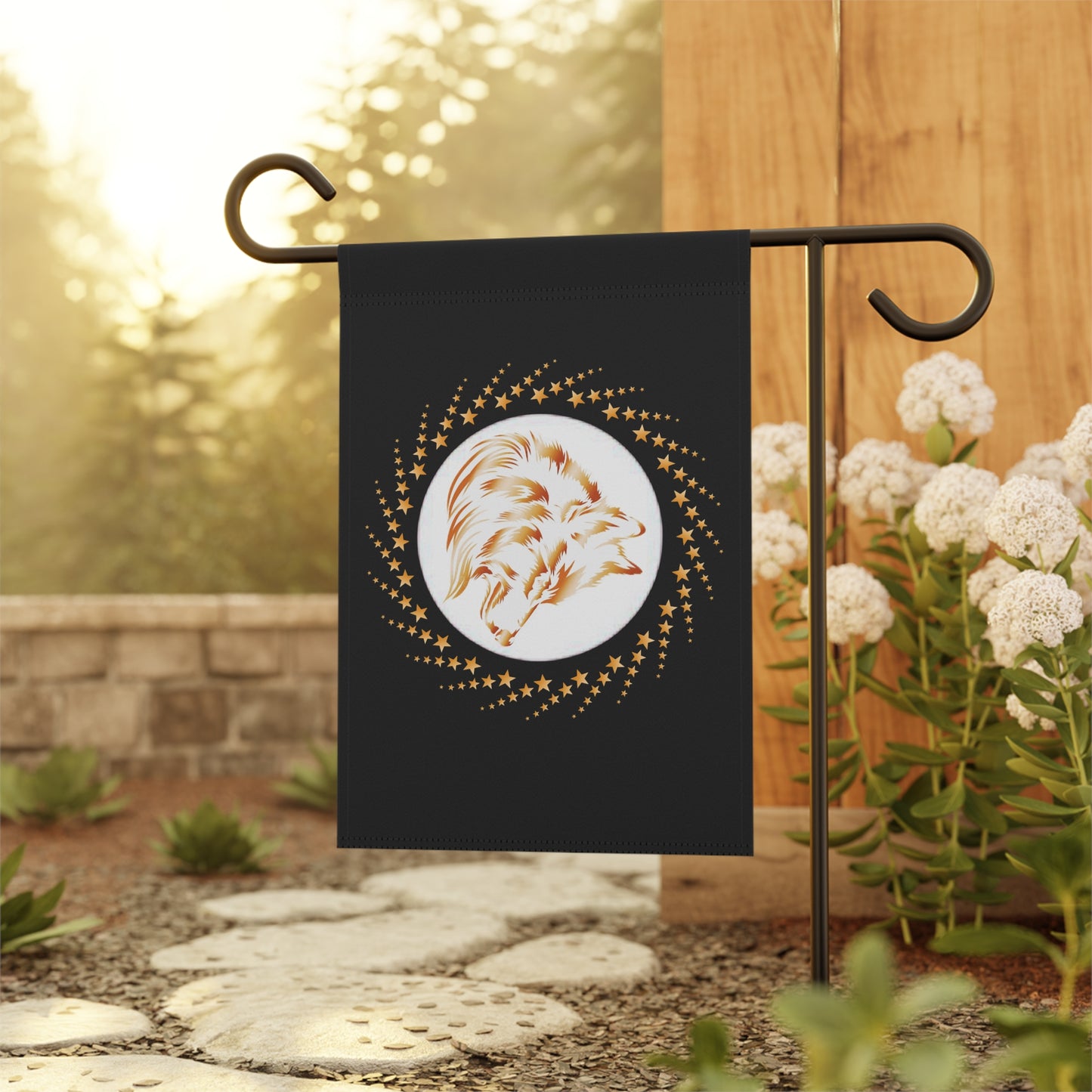 Celestial Fox Garden Banner - Decorative Outdoor Flag for Home & Garden