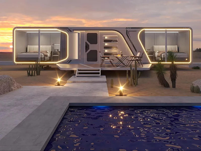 Thermal Insulation Mobile House Luxury Modern Modular Prefabricated Houses Living Capsule Homes Space Capsule Home Good Quality