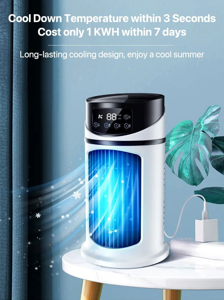 Portable Mini Conditioner Cooler Fan Water Cooling Conditioning air Cooler for Office Mobile Air Conditioner