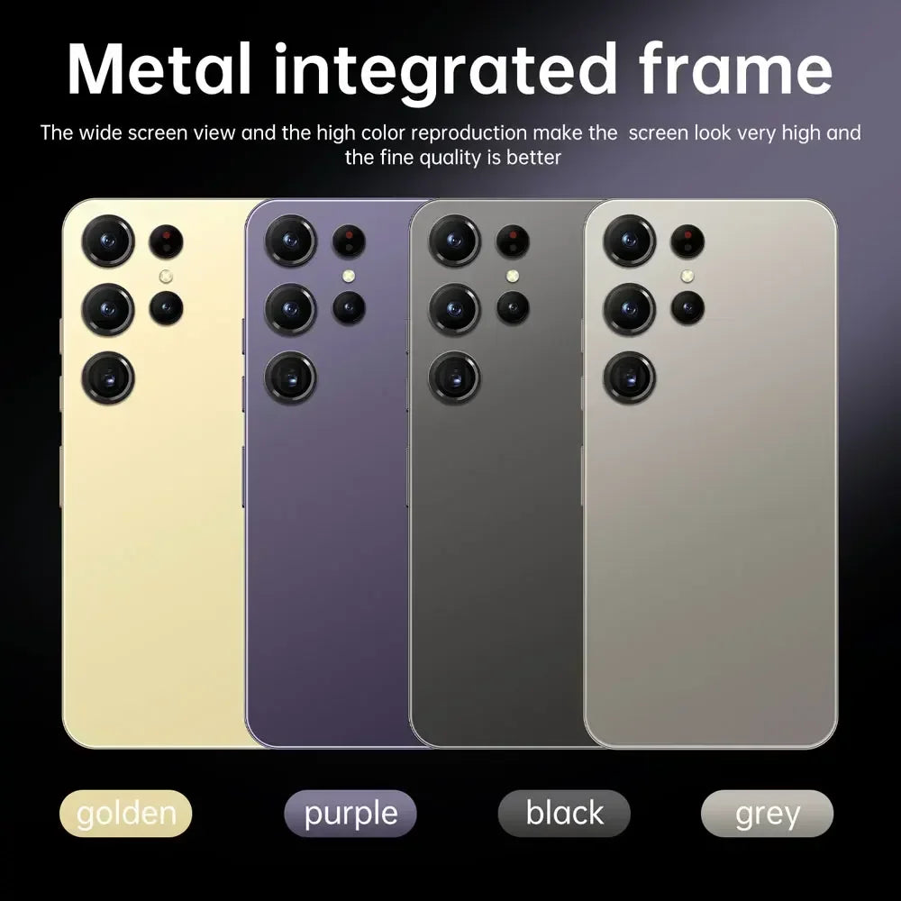 2025 Cellphones S24 Ultra Original 5G Smartphone 7.3HD Dual SIM Card Cell Phone 7800mAh Android 14 Global Version Mobile Phones