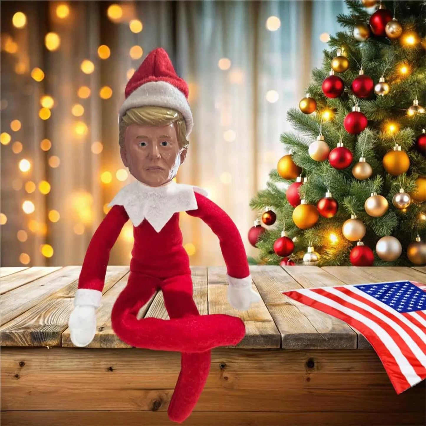 Trump Keep Fighting Bobblehead Trump Merchandise Trump Collectibles-Donald Trump 2024 Gifts for Trump Supporters and Patriotic