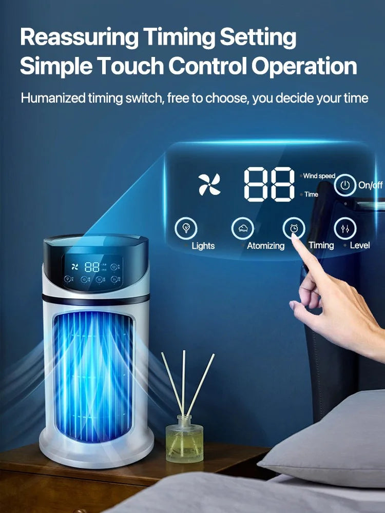 Portable Mini Conditioner Cooler Fan Water Cooling Conditioning air Cooler for Office Mobile Air Conditioner
