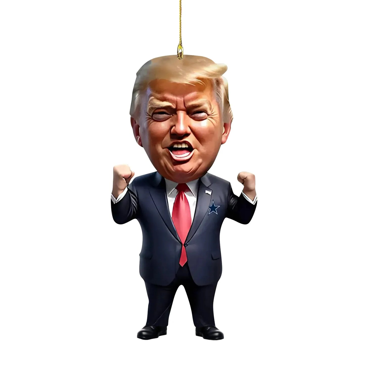 Trump Keep Fighting Bobblehead Trump Merchandise Trump Collectibles-Donald Trump 2024 Gifts for Trump Supporters and Patriotic