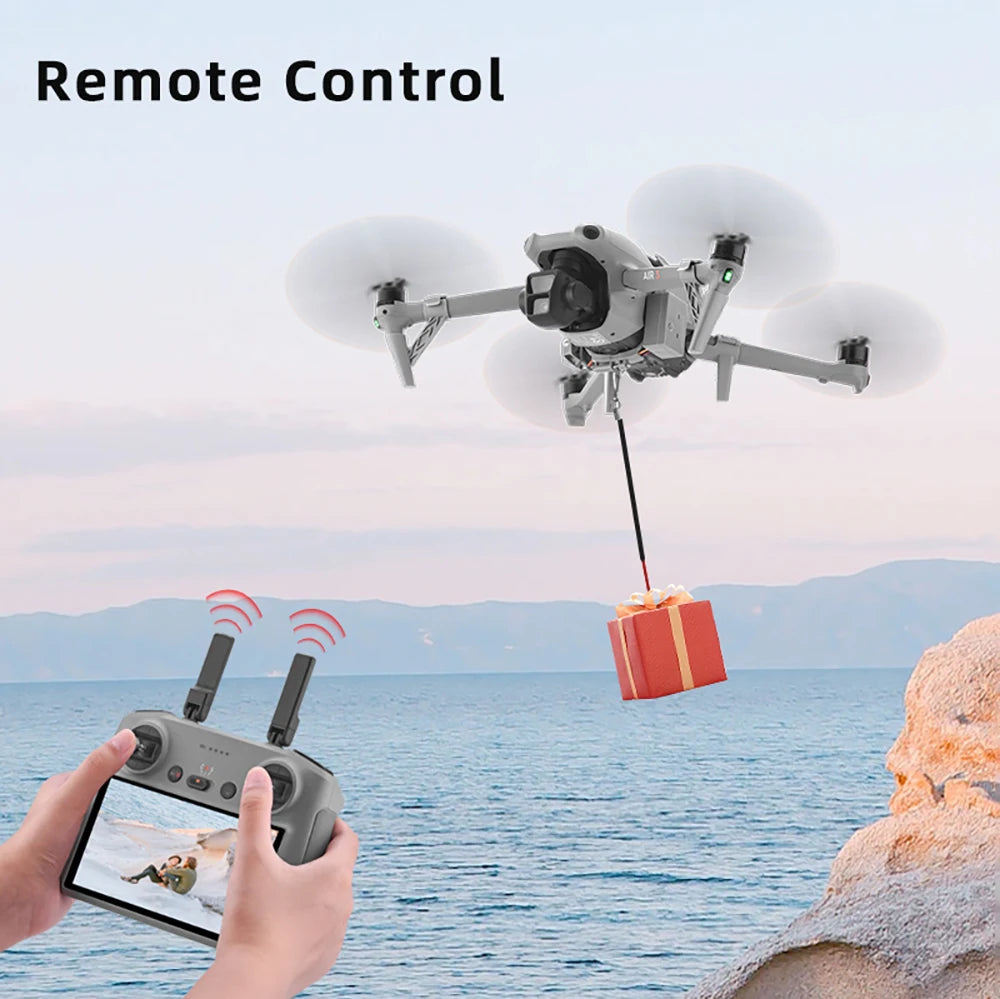 BRDRC Drone Airdrop System for DJI Mavic Pro/Mavic 3 Pro/Air 3 Long-range Throwing Device Gift Remote Delivery Props
