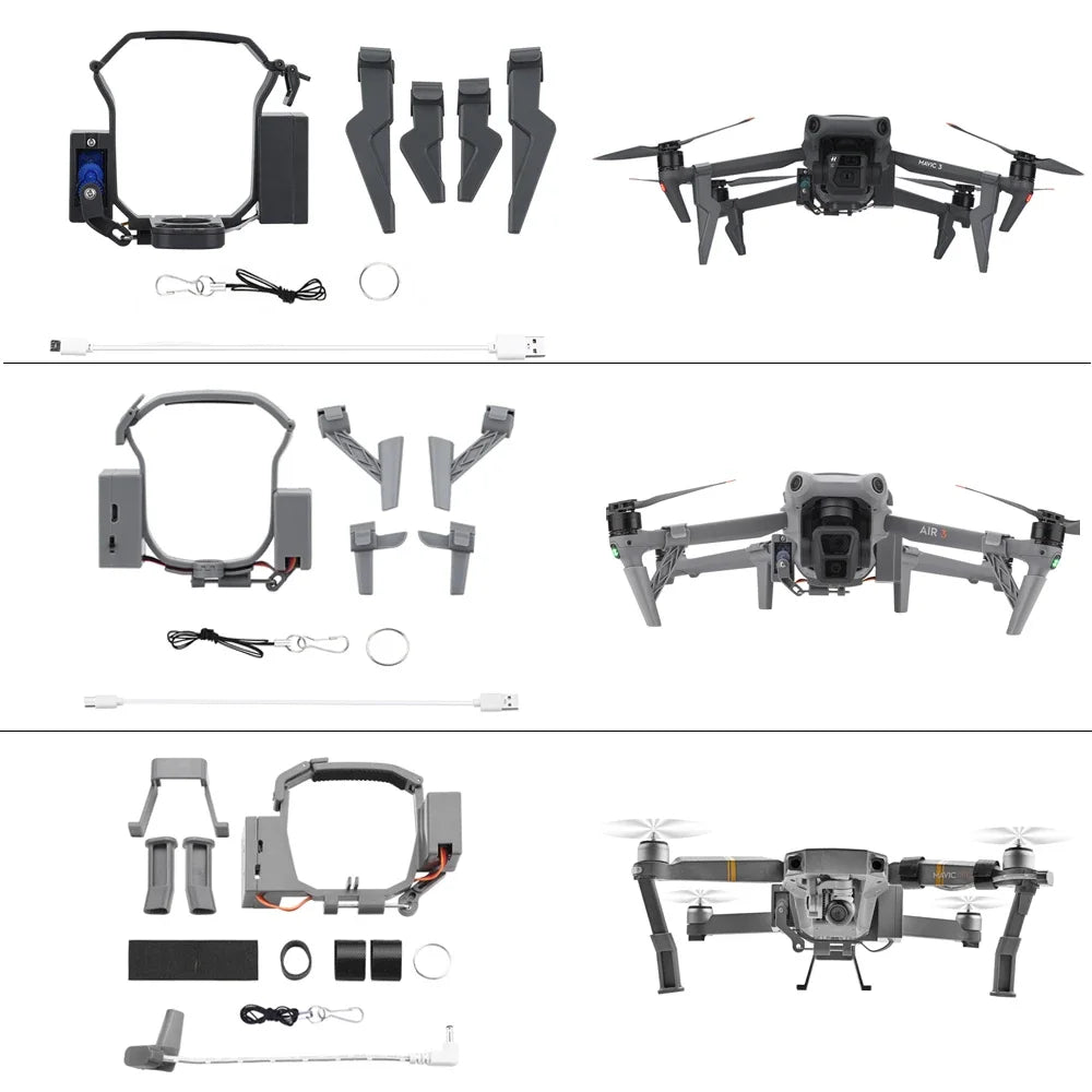 BRDRC Drone Airdrop System for DJI Mavic Pro/Mavic 3 Pro/Air 3 Long-range Throwing Device Gift Remote Delivery Props