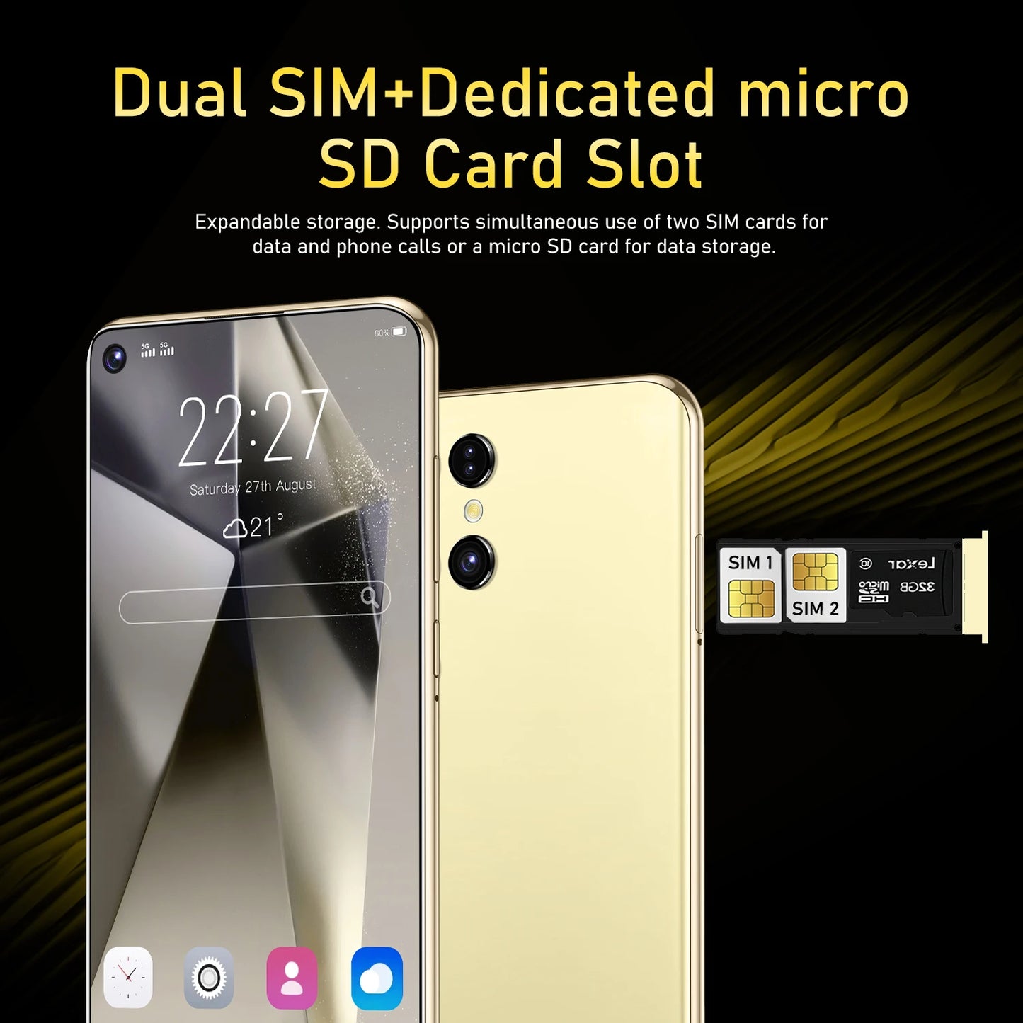New S25 Ultra Smart phone 7.3 inch Full Screen 4G 5G Cell Phone 22TB+2TB 7800mAh Mobile Phone 108MP Cam Global Version Celulares