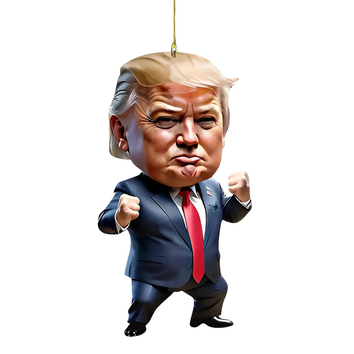 Trump Keep Fighting Bobblehead Trump Merchandise Trump Collectibles-Donald Trump 2024 Gifts for Trump Supporters and Patriotic
