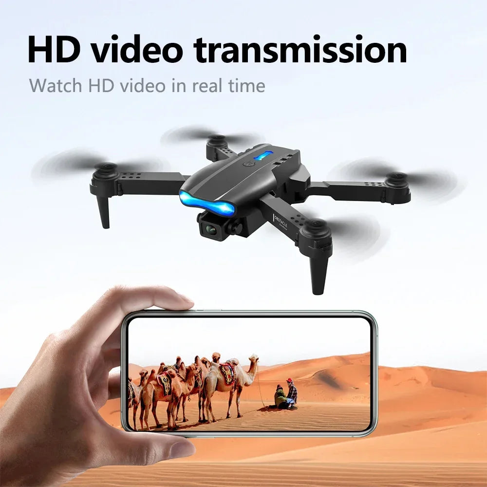 New One-click Drone E99 UAV 360-degree Rotating Folding MINI Remote Control WIFI Aerial Photography Quadcopter Toy Helicopter
