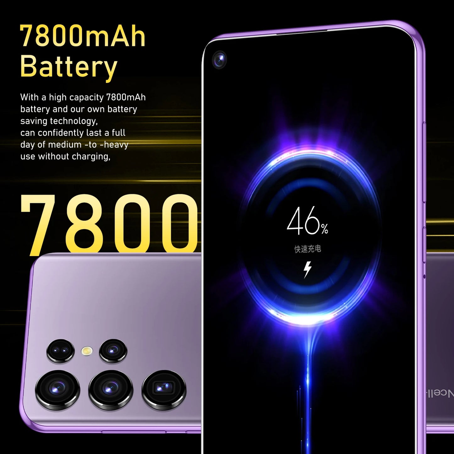 New S25 Ultra Smart phone 7.3 inch Full Screen 4G 5G Cell Phone 22TB+2TB 7800mAh Mobile Phone 108MP Cam Global Version Celulares