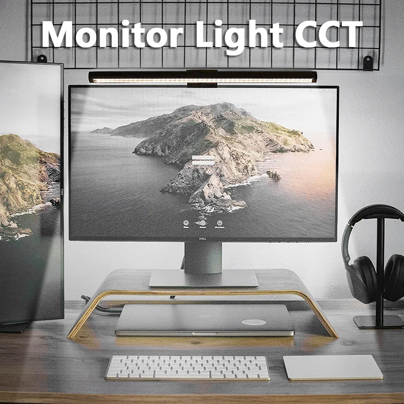LED Desk Lamp Monitor Light Bar Eye-Care Stepless Dimming Lighting Table Lamp Computer Monitor Screen Light Bar for Work Gaming