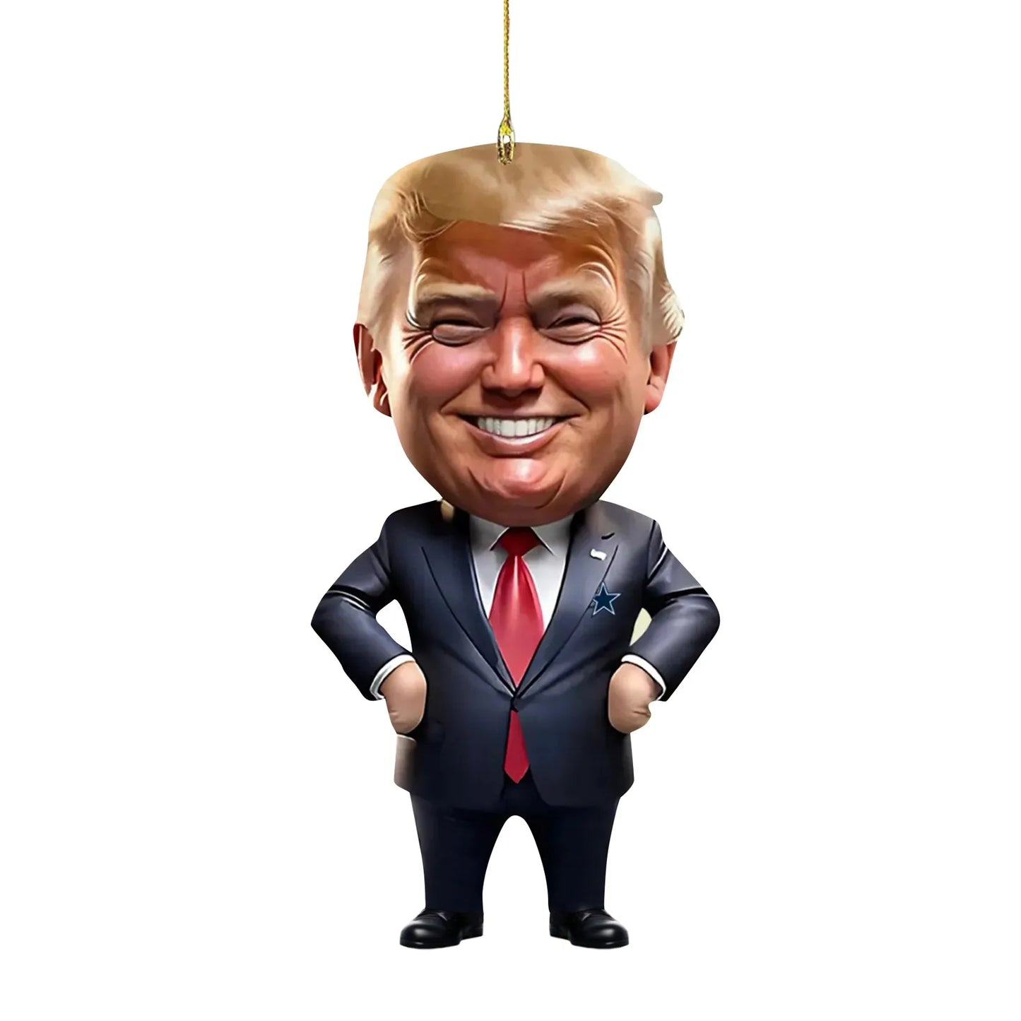 Trump Keep Fighting Bobblehead Trump Merchandise Trump Collectibles-Donald Trump 2024 Gifts for Trump Supporters and Patriotic