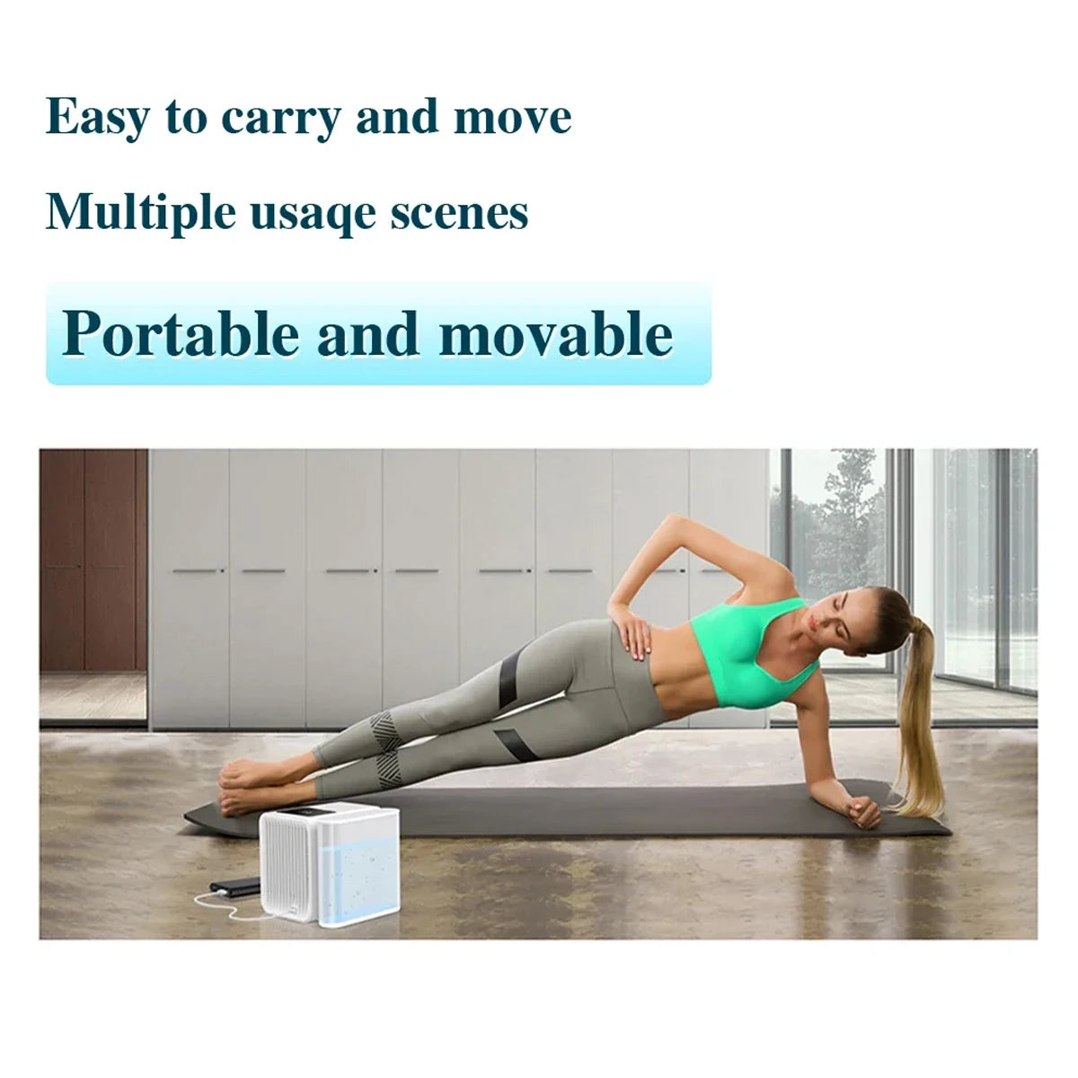 Mini Air Conditioner Water Cooling Fan Touch Screen Timing Artic Cooler Humidifier Bladeless Air Conditioning Fan