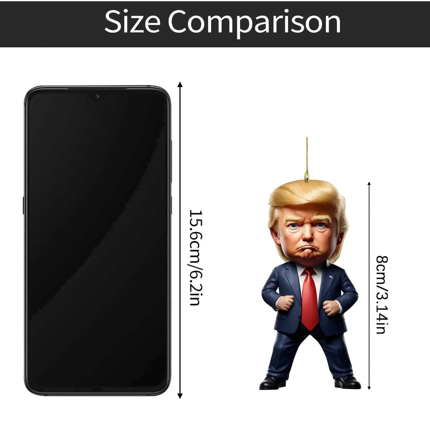Trump Keep Fighting Bobblehead Trump Merchandise Trump Collectibles-Donald Trump 2024 Gifts for Trump Supporters and Patriotic