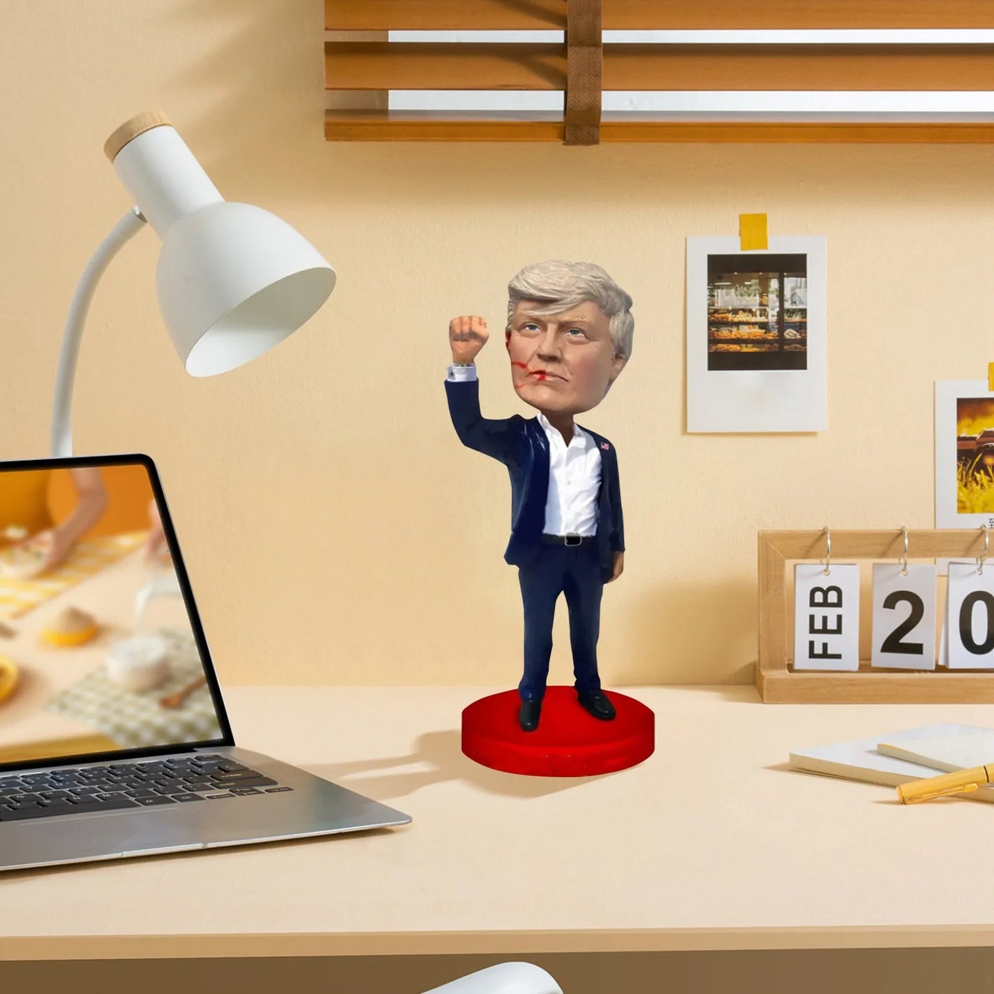 Trump Keep Fighting Bobblehead Trump Merchandise Trump Collectibles-Donald Trump 2024 Gifts for Trump Supporters and Patriotic