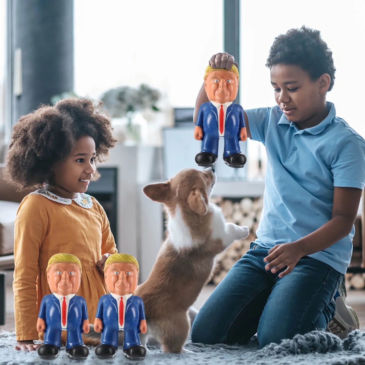 Trump Keep Fighting Bobblehead Trump Merchandise Trump Collectibles-Donald Trump 2024 Gifts for Trump Supporters and Patriotic