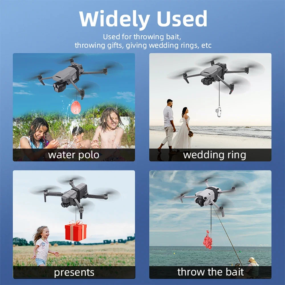 BRDRC Drone Airdrop System for DJI Mavic Pro/Mavic 3 Pro/Air 3 Long-range Throwing Device Gift Remote Delivery Props
