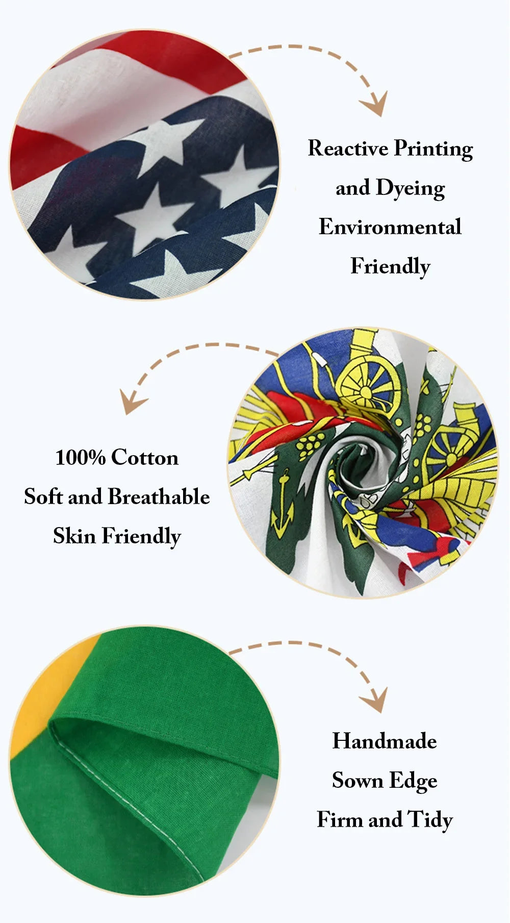 100% Cotton Texas Flag Bandana Women Running Dancing Headband Lone Star Flag Scarf Men Hip Hop Head Wrap Fashion Neckerchief