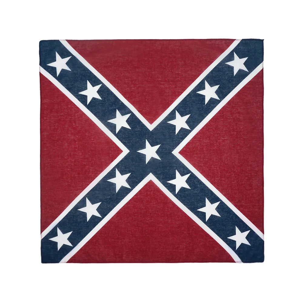 100% Cotton Texas Flag Bandana Women Running Dancing Headband Lone Star Flag Scarf Men Hip Hop Head Wrap Fashion Neckerchief