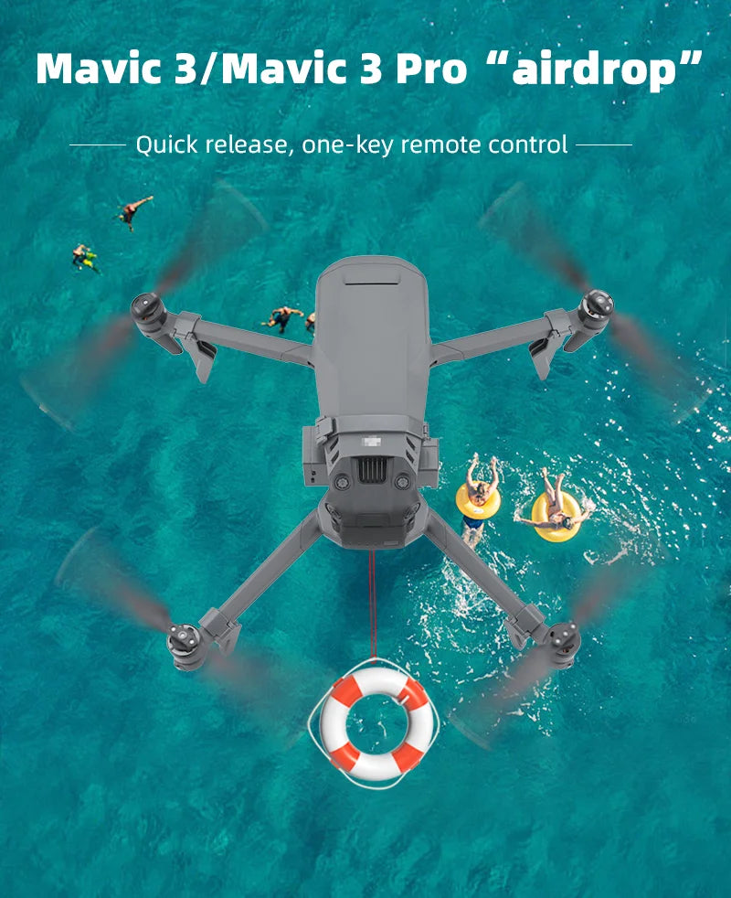 BRDRC Drone Airdrop System for DJI Mavic Pro/Mavic 3 Pro/Air 3 Long-range Throwing Device Gift Remote Delivery Props