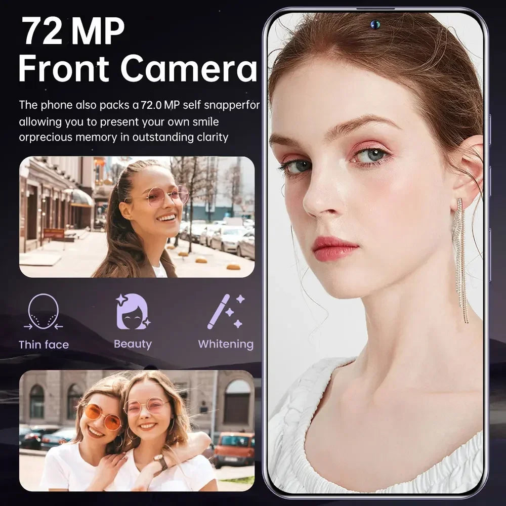 2025 Cellphones S24 Ultra Original 5G Smartphone 7.3HD Dual SIM Card Cell Phone 7800mAh Android 14 Global Version Mobile Phones