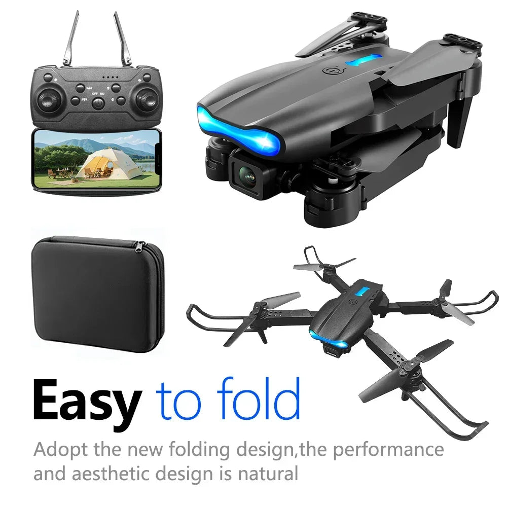New One-click Drone E99 UAV 360-degree Rotating Folding MINI Remote Control WIFI Aerial Photography Quadcopter Toy Helicopter