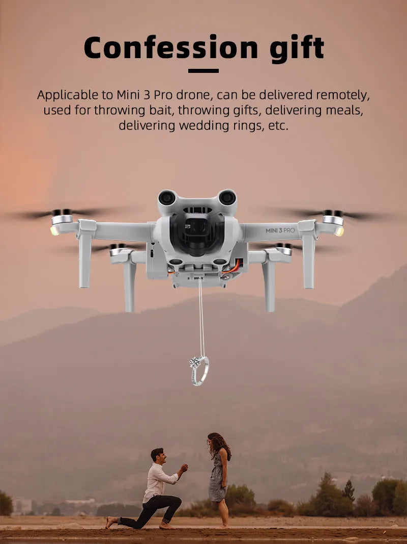 Drone Airdrop Thrower System 2.4G Remote Control General Payload Delivery Thrower Air Dropper Device Camera Drones Accessories