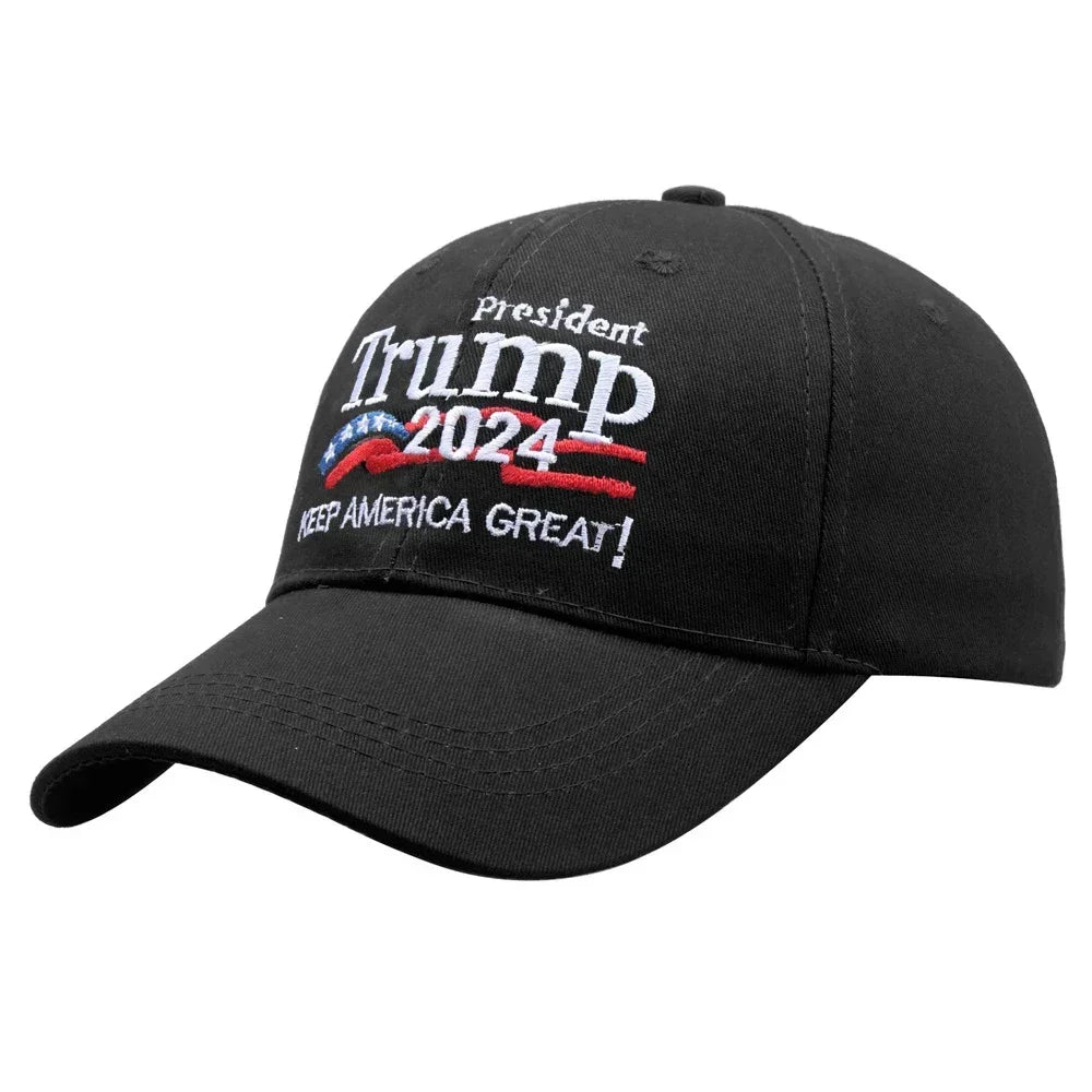 New Style Makes America Great Again Baseball Cap Solid Color Embroidered Sunshade and Sun Protection Cap Wholesale