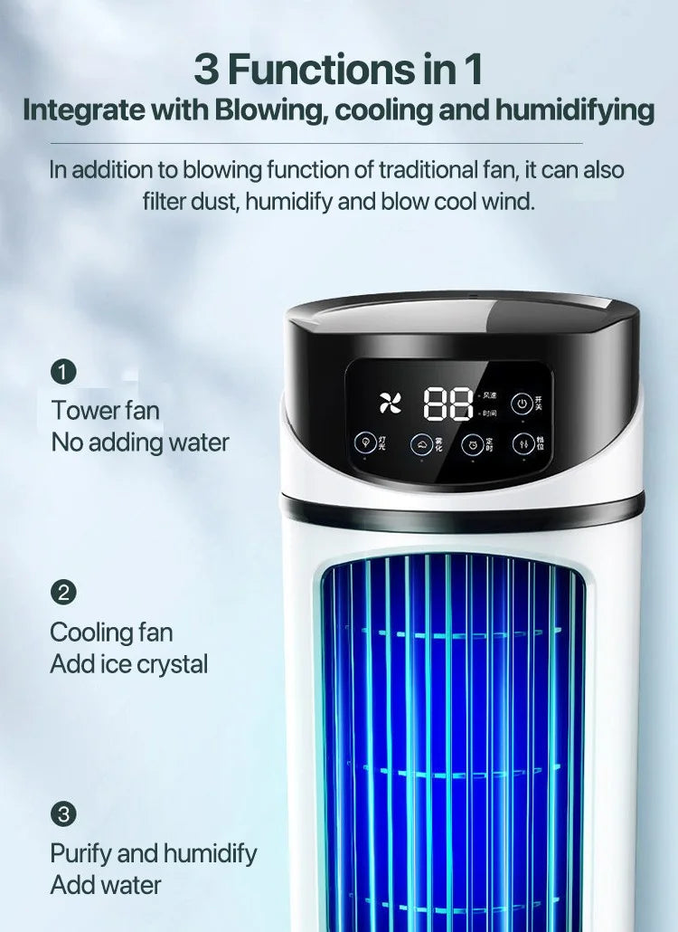 Portable Mini Conditioner Cooler Fan Water Cooling Conditioning air Cooler for Office Mobile Air Conditioner