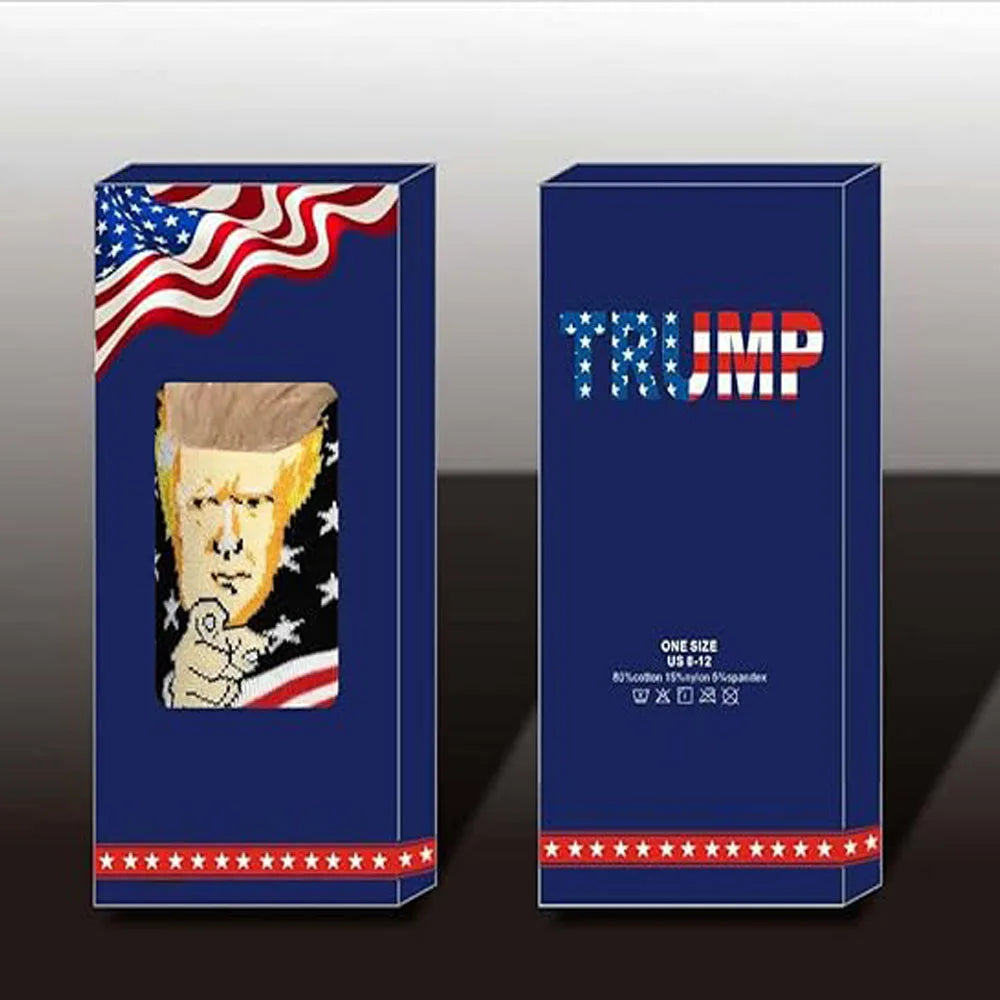Trump Socks with Hair, Trump Socks Novelty Trump Merchandise, Funny Socks for Men Women