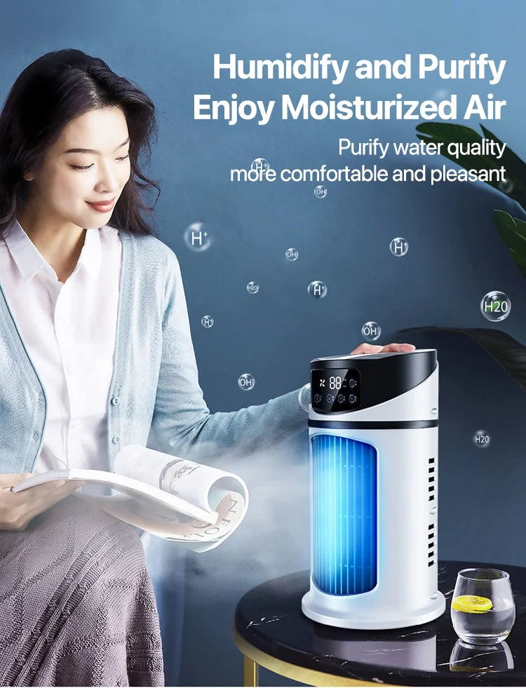Portable Mini Conditioner Cooler Fan Water Cooling Conditioning air Cooler for Office Mobile Air Conditioner