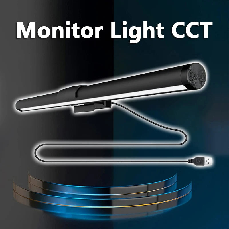 LED Desk Lamp Monitor Light Bar Eye-Care Stepless Dimming Lighting Table Lamp Computer Monitor Screen Light Bar for Work Gaming