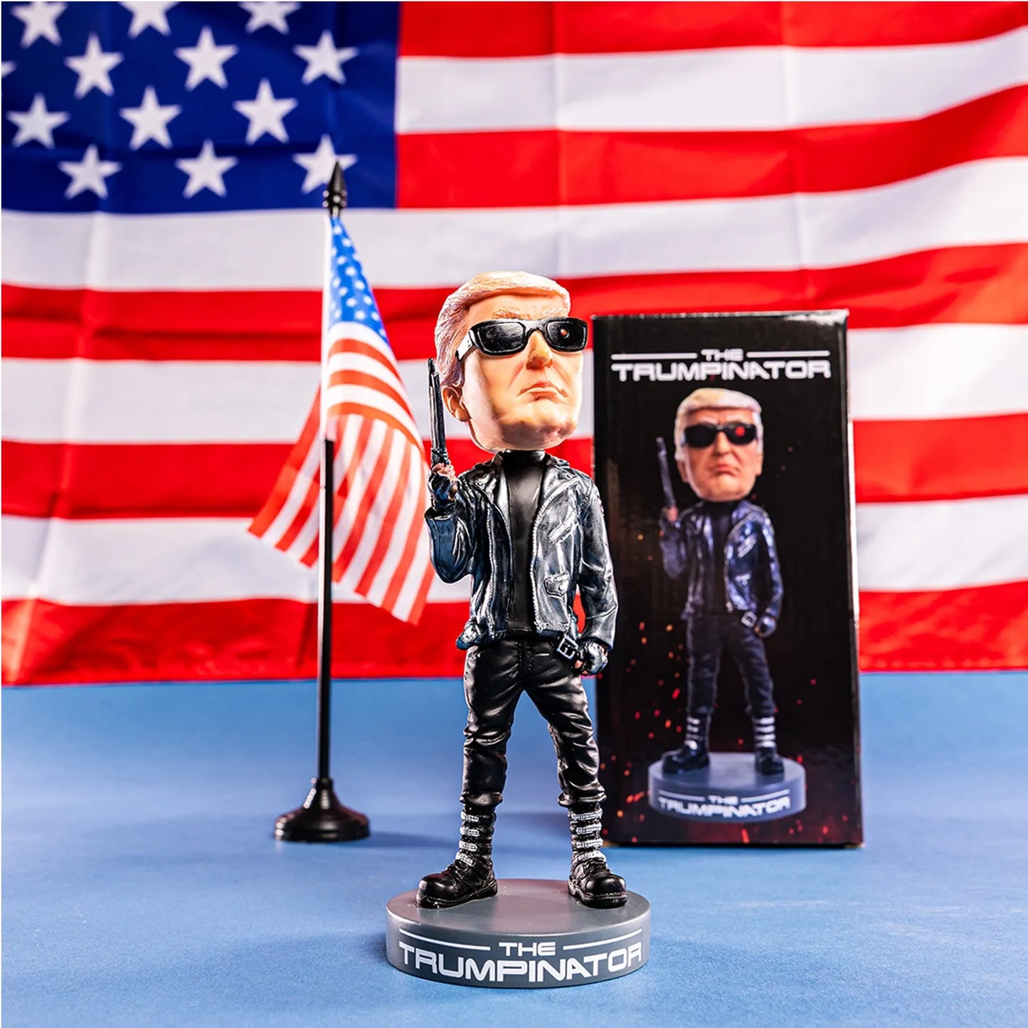 Trump Keep Fighting Bobblehead Trump Merchandise Trump Collectibles-Donald Trump 2024 Gifts for Trump Supporters and Patriotic