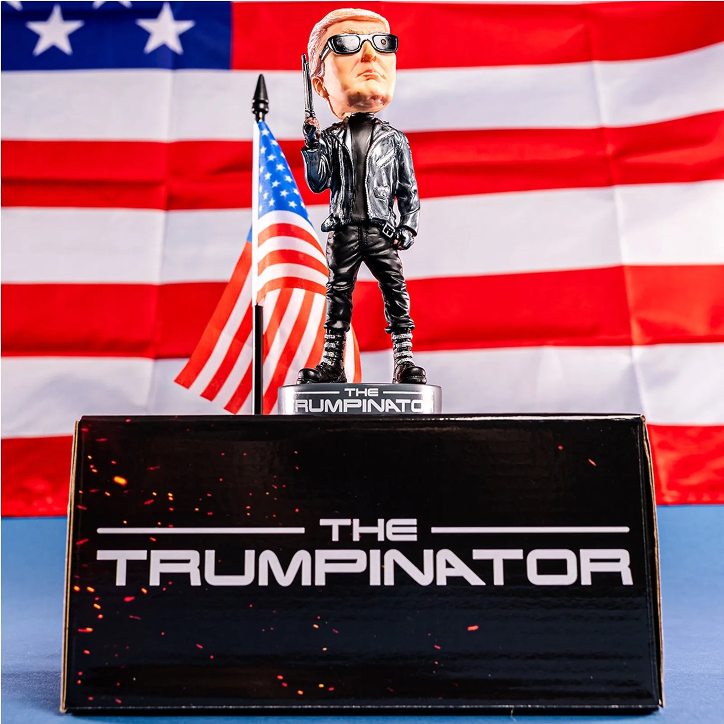 Trump Keep Fighting Bobblehead Trump Merchandise Trump Collectibles-Donald Trump 2024 Gifts for Trump Supporters and Patriotic