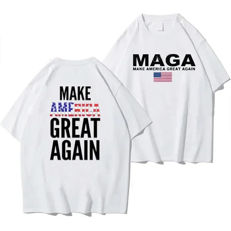 Trump 2024 T-shirt Election Tee Donald Trump Keep America Great MAGA T Shirt American Flag Men's Women Clothing Tops 61601