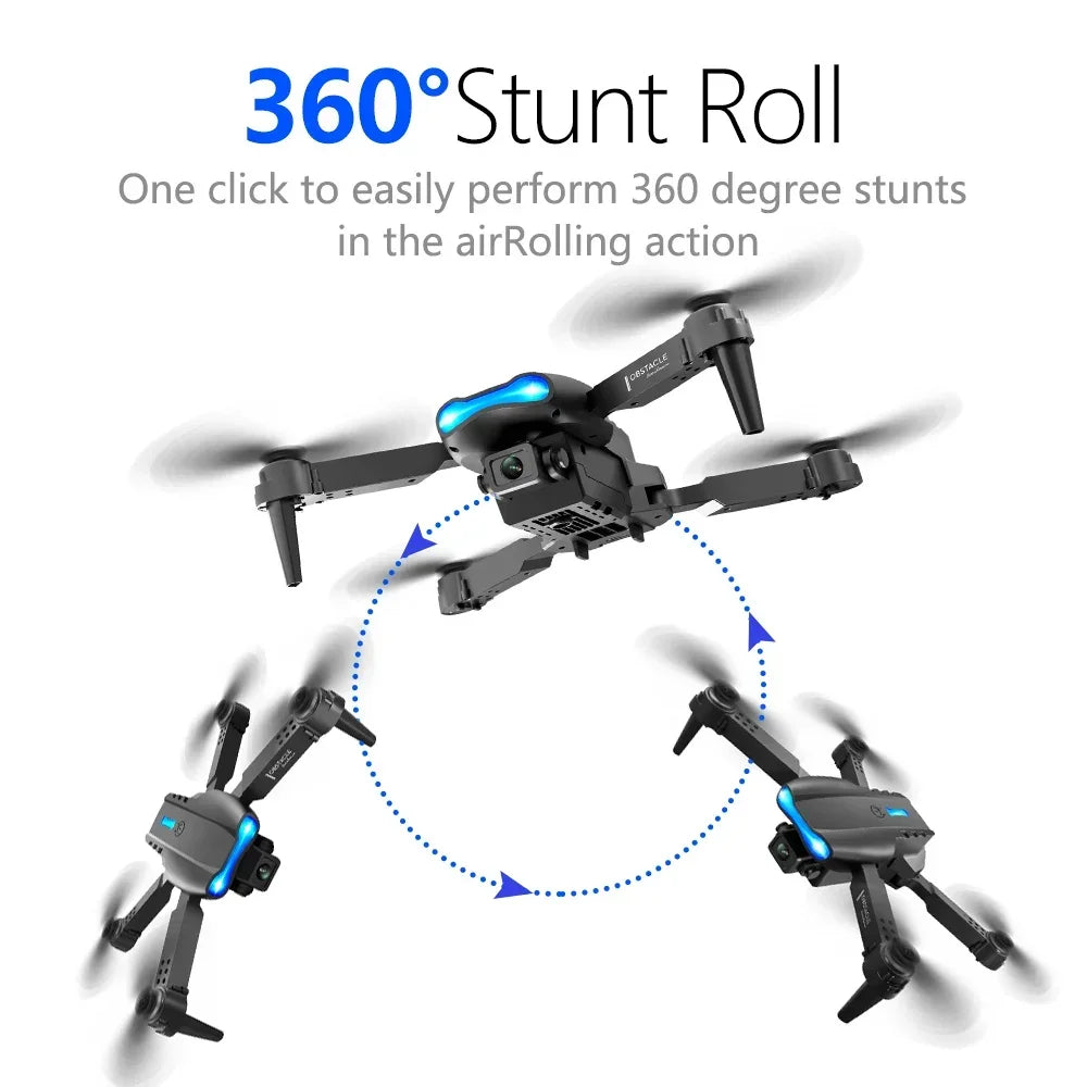 New One-click Drone E99 UAV 360-degree Rotating Folding MINI Remote Control WIFI Aerial Photography Quadcopter Toy Helicopter