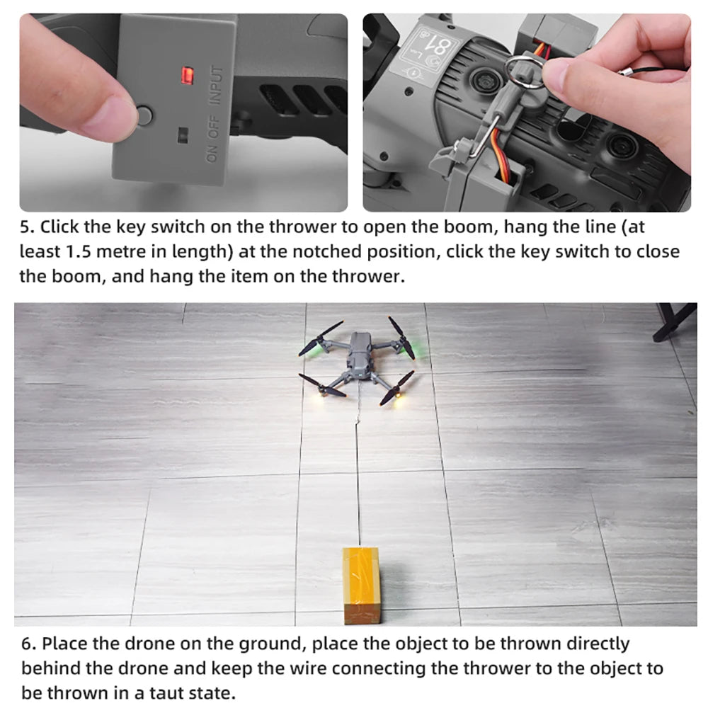 BRDRC Drone Airdrop System for DJI Mavic Pro/Mavic 3 Pro/Air 3 Long-range Throwing Device Gift Remote Delivery Props