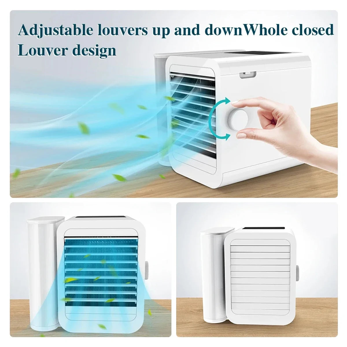 Mini Air Conditioner Water Cooling Fan Touch Screen Timing Artic Cooler Humidifier Bladeless Air Conditioning Fan