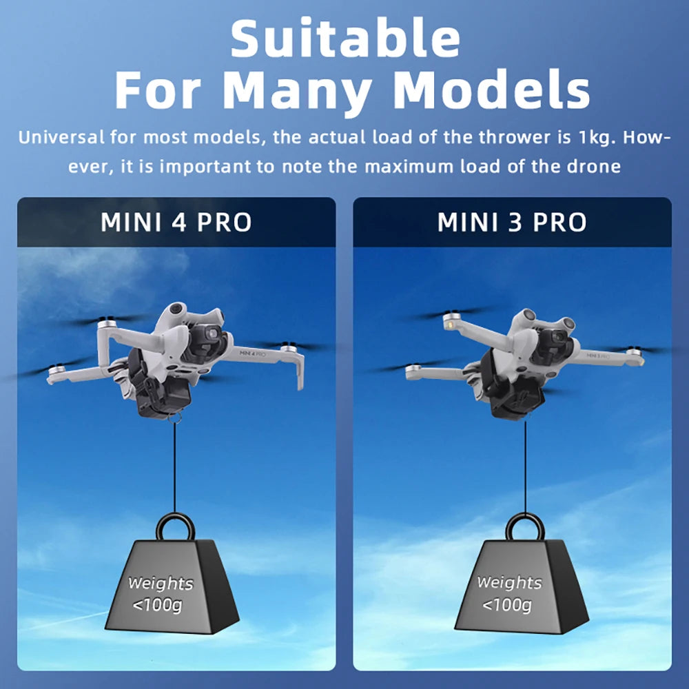 BRDRC Drone Airdrop System for DJI Mavic Pro/Mavic 3 Pro/Air 3 Long-range Throwing Device Gift Remote Delivery Props