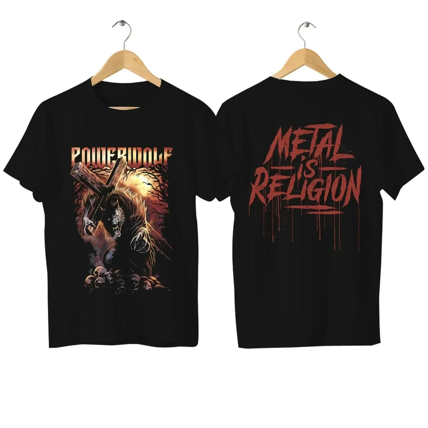 2025 Powerwolf Women T Shirt Casual Via Dolorosa Men T-shirt Graphic Oversized Breathable Comfortable Streetwear S-3XL Cool Tee