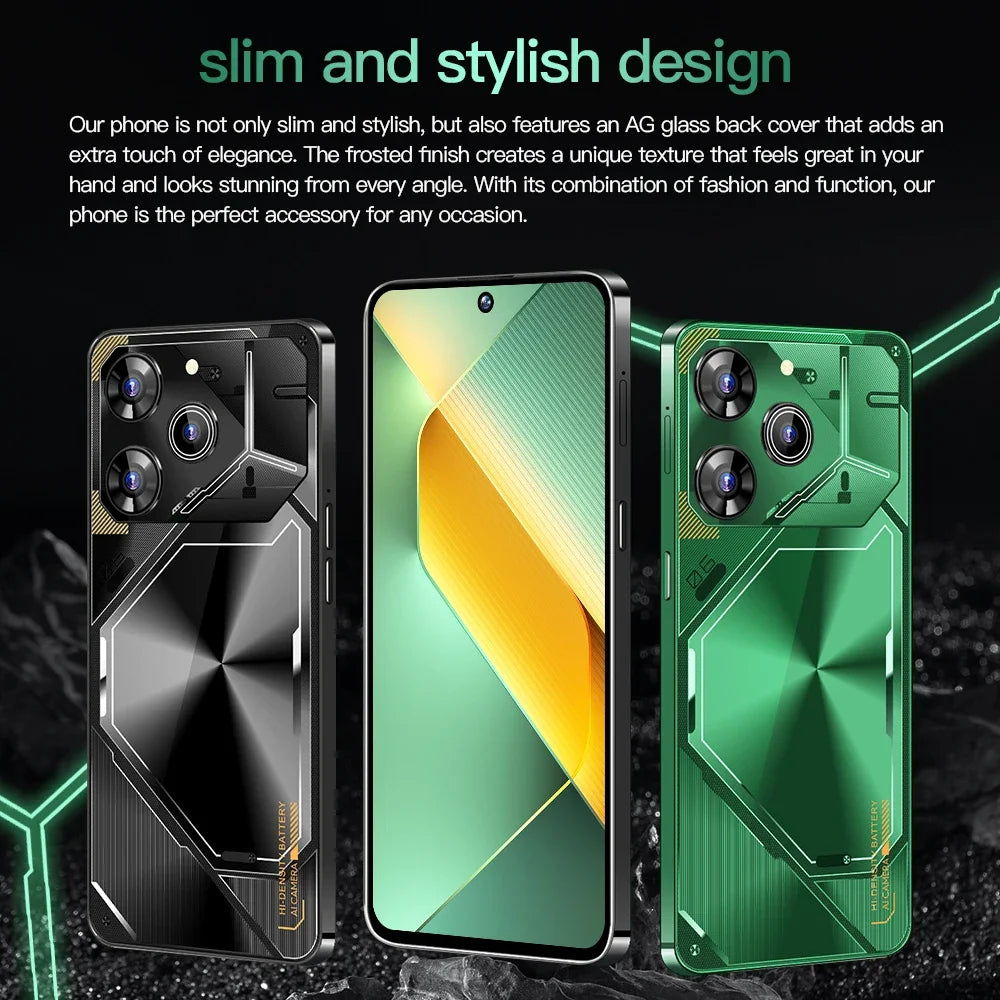 2024 Global Version Povo6pro Cellphone 5G 7.3" HD Smartphone 6800mAh Snapdragon 8 gen3 Android 14 Mobile Phones Unlocked Celular