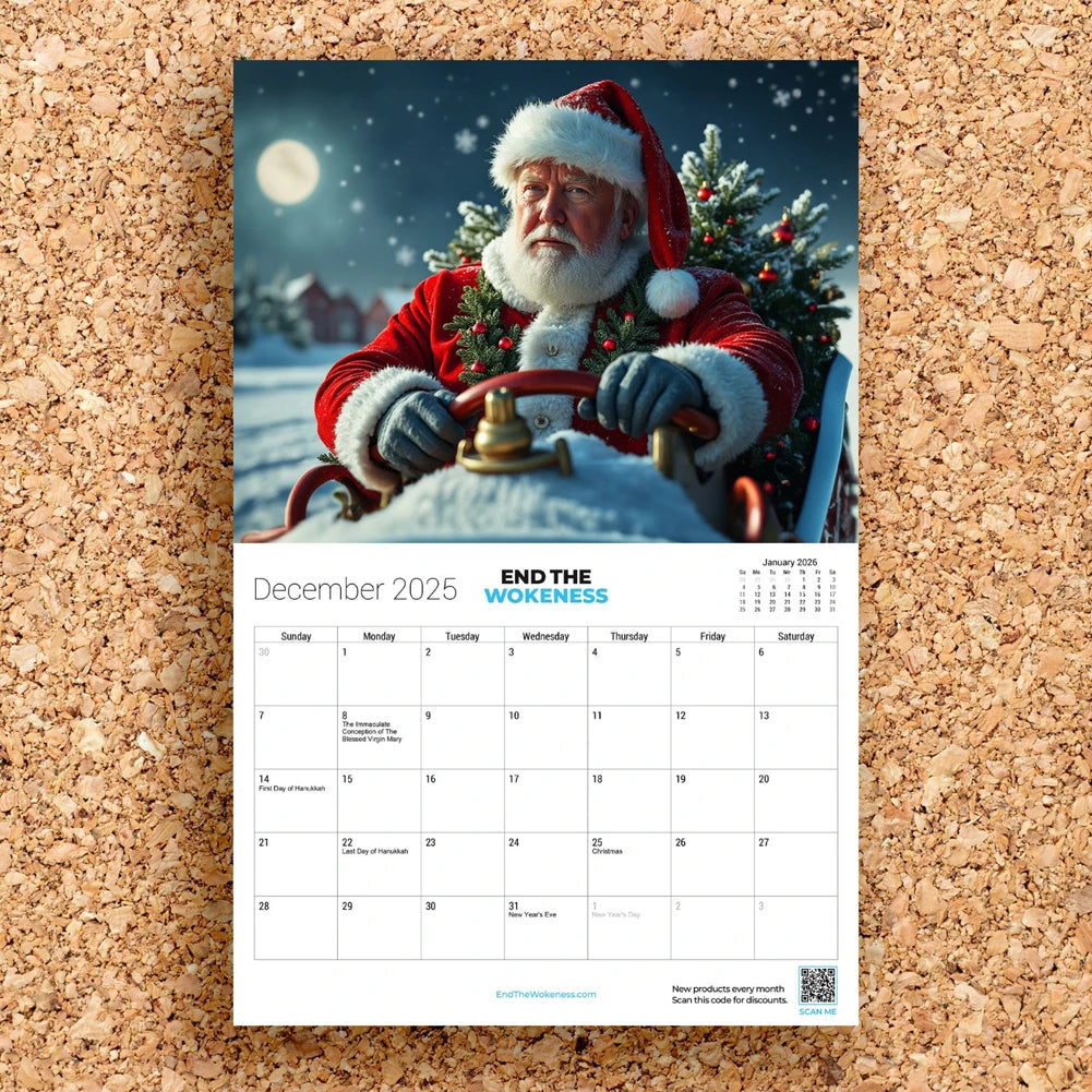 Trump Calendar 2025 Funny Wall Calendar Note Pads Hanging Monthly Calendar Planner for Home Office Gifts