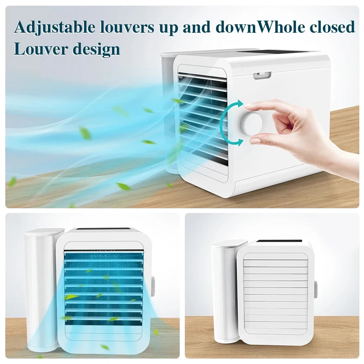 Mini Air Conditioner Water Cooling Fan Touch Screen Timing Artic Cooler Humidifier Bladeless Air Conditioning Fan
