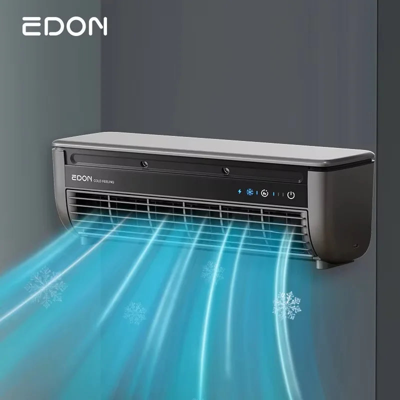 Kitchen air conditioner 2025new model cooling wall fan large wind force charging fan home use table standing remote control
