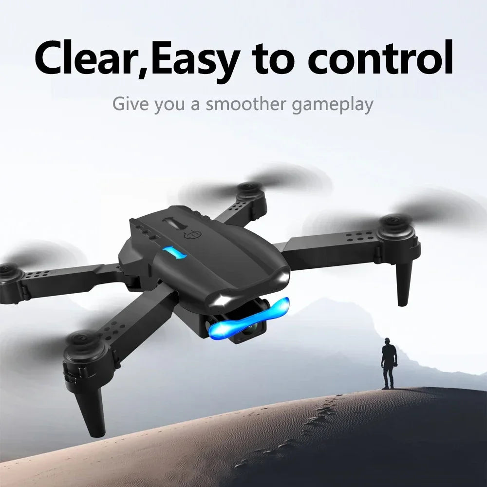 New One-click Drone E99 UAV 360-degree Rotating Folding MINI Remote Control WIFI Aerial Photography Quadcopter Toy Helicopter