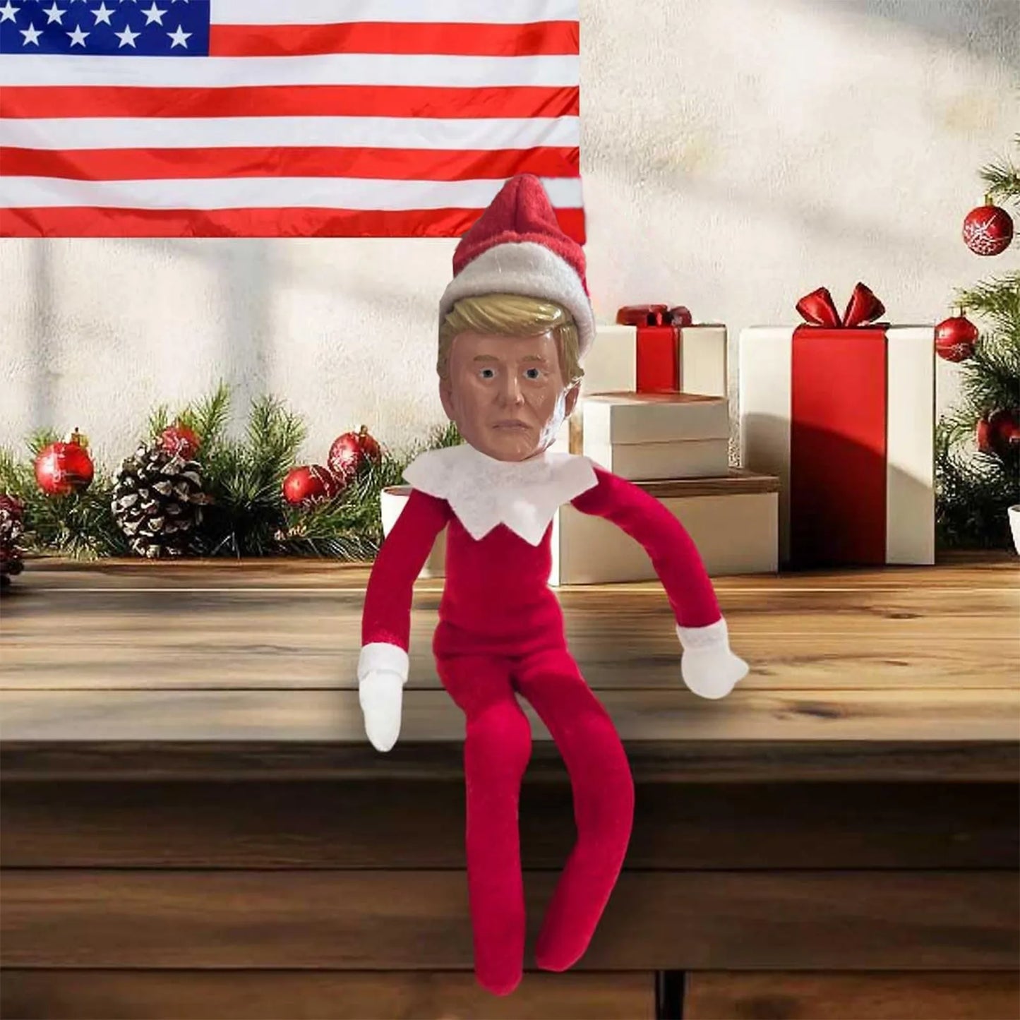 Trump Keep Fighting Bobblehead Trump Merchandise Trump Collectibles-Donald Trump 2024 Gifts for Trump Supporters and Patriotic