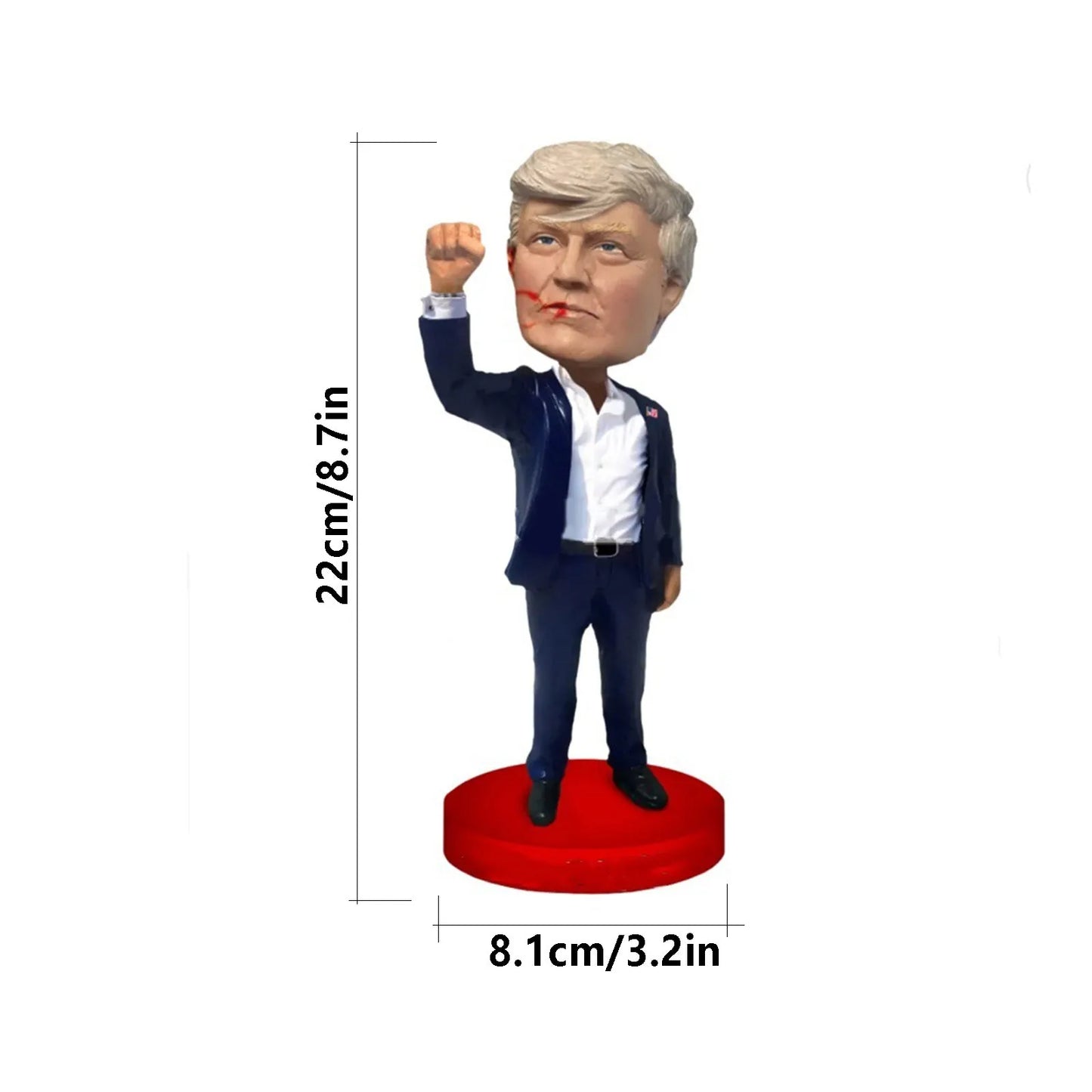 Trump Keep Fighting Bobblehead Trump Merchandise Trump Collectibles-Donald Trump 2024 Gifts for Trump Supporters and Patriotic