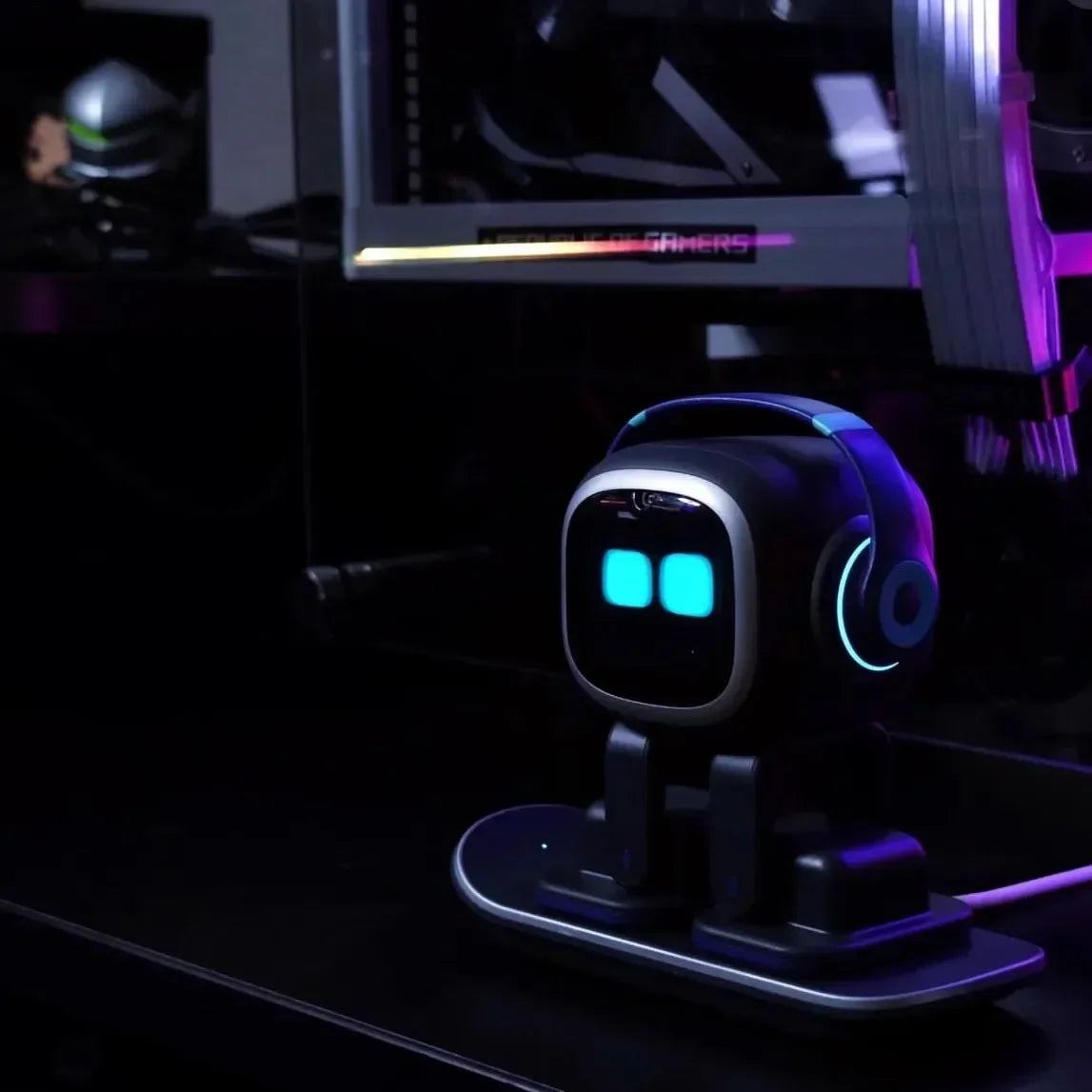 Emo Intelligent Robot Pet Toys Emo Accompanying Voice Machine Ai Puzzle Electronic Action Desktop Electronic Pet Kids Gifts Toys