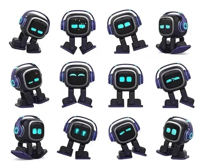 Emo Intelligent Robot Pet Toys Emo Accompanying Voice Machine Ai Puzzle Electronic Action Desktop Electronic Pet Kids Gifts Toys