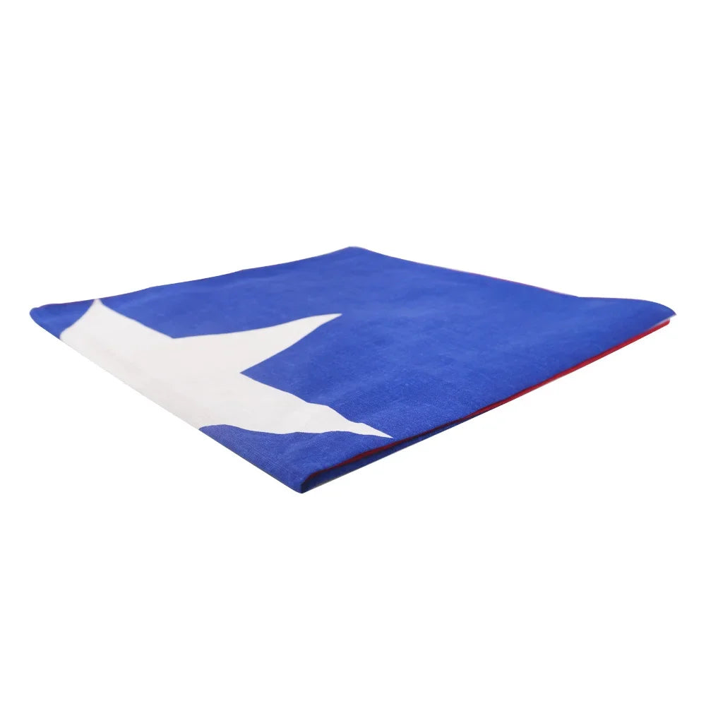 100% Cotton Texas Flag Bandana Women Running Dancing Headband Lone Star Flag Scarf Men Hip Hop Head Wrap Fashion Neckerchief